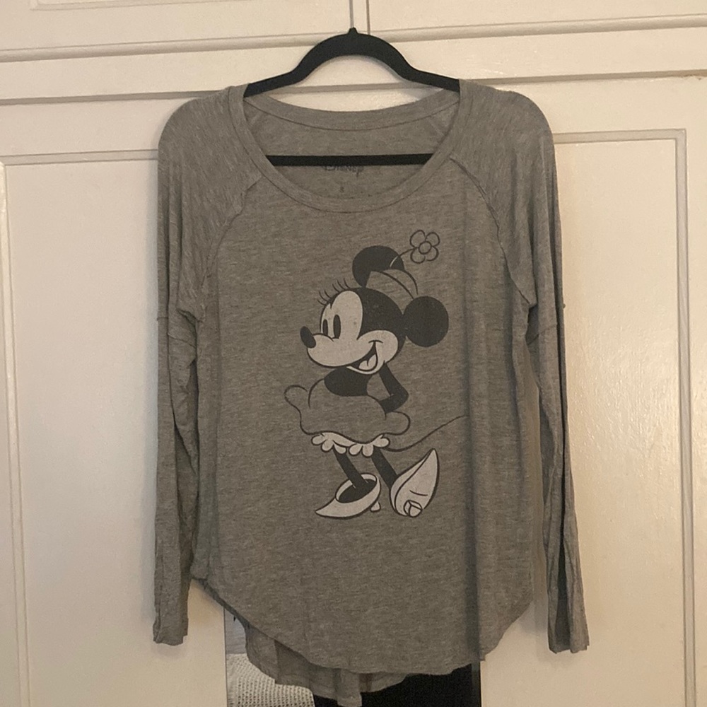 Disney Minnie Mouse Grey Long Sleeve Top